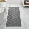 thumbnail image 1 of Better Trends Long Runner Bathroom Rug Extra Soft Non-Slip Bath Mat Water Absorbent 100% Cotton Washable Mat 20" x 60" Gray Hugo Collection, 1 of 6