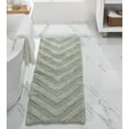 thumbnail image 1 of Better Trends Long Runner Bathroom Rug Extra Soft Non-Slip Bath Mat Water Absorbent 100% Cotton Washable Mat 20" x 60" Dark Sage Hugo Collection, 1 of 6