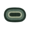thumbnail image 1 of Better Trends 20"x 30" Oval Rug 100% Polypropylene Durable & Stain Resistant Reversible Indoor Area Utility Rug (Hunter Stripe) Alpine Stripe Collection, 1 of 5