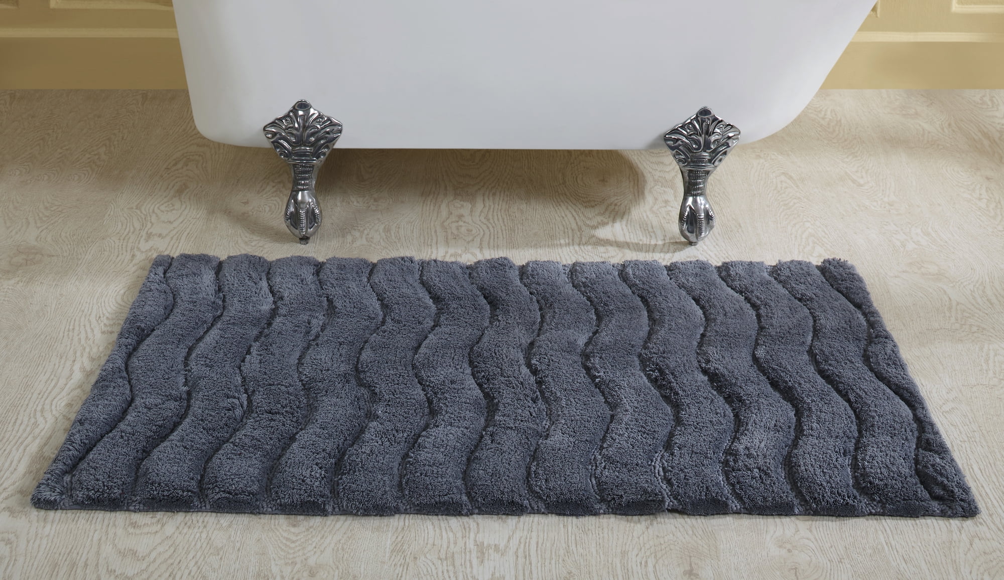 Better Trends Indulgence Bath Rug 27" X 45" Grey
