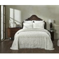 thumbnail image 1 of Better Trends 3 Piece Chenille Bedspread Set for King Bedspread 100% Cotton Medallion Design Lightweight Bedspread for all Season Heirloom Collection (Ivory), 1 of 7