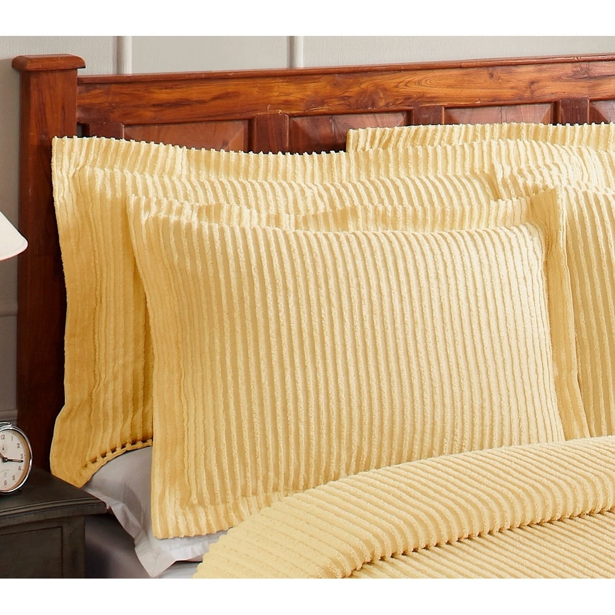 Better Trends Jullian Solid Stripes Design Bedspread 100 Cotton Tufted