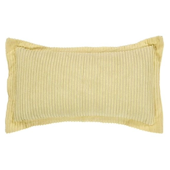Better Trends Jullian Collection is Super Soft and Light Weight in Bold Stripes Design 100% Cotton Tufted Unique Luxurious Machine Washable Tumble Dry, King Sham, Yellow