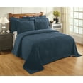 thumbnail image 1 of Better Trends Jullian Collection 100% Cotton Tufted Striped Bedspread Lightweight Machine Washable, 1 of 4