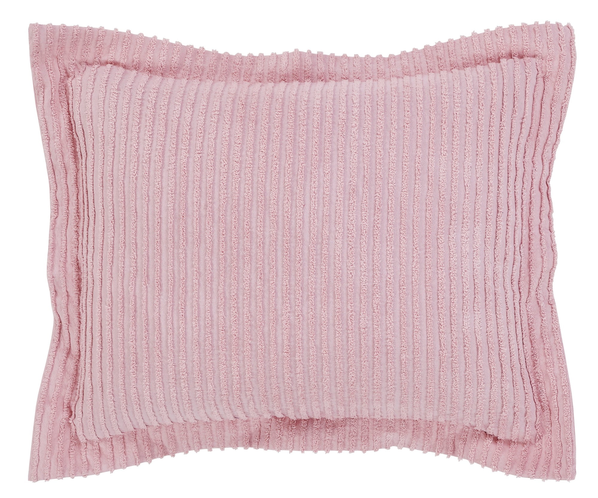 Pink Cotton Embroidered Standard Pillow Sham