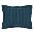 thumbnail image 1 of Better Trends Jullian Stripes Design 100% Cotton Standard Sham - Teal, 1 of 5