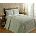 thumbnail image 1 of Better Trends 3 Piece King Bedspread Set 100% Cotton Chenille Tufted Medallion Pattern Soft & Luxurious Feel, Perfect for Gifting and All Seasons, Machine Washable (Sage) Rio Collection, 1 of 6