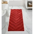 thumbnail image 1 of Better Trends Long Runner Bathroom Rug Extra Soft Non-Slip Bath Mat Water Absorbent 100% Cotton Washable Mat 20" x 60" Red Hugo Collection, 1 of 4