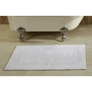 Better Trends Lux 100% Cotton 21" x 34" Bath Mat Rug - White
