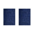 thumbnail image 1 of Better Trends Premium 2 Piece Bathroom Rug Set 100% Cotton, Extra Soft Tufted Bath Mat, Water Absorbent & Reversible Mat, Navy Lux Collection, 1 of 5