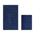 thumbnail image 1 of Better Trends Premium 2 Piece Bathroom Rug Set 100% Cotton, Extra Soft Tufted Bath Mat, Water Absorbent & Reversible Mat, Navy Lux Collection, 1 of 5