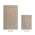 thumbnail image 1 of Better Trends Premium 2 Piece Bathroom Rug Set 100% Cotton, Extra Soft Tufted Bath Mat, Water Absorbent & Reversible Mat, Sand Lux Collection, 1 of 6