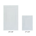 thumbnail image 1 of Better Trends Premium 2 Piece Bathroom Rug Set 100% Cotton, Extra Soft Tufted Bath Mat, Water Absorbent & Reversible Mat, White Lux Collection, 1 of 6