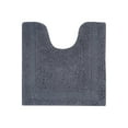 thumbnail image 1 of Better Trends 20" x 20" U-Shape Toilet Rug, 100% Cotton Tufted Bathroom Rug, Contour Mat, Water Absorbent, Reversible , Machine Wash Gray Lux Collection, 1 of 6