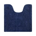 thumbnail image 1 of Better Trends 20" x 20" U-Shape Toilet Rug, 100% Cotton Tufted Bathroom Rug, Contour Mat, Water Absorbent, Reversible , Machine Wash Navy Lux Collection, 1 of 5