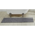 thumbnail image 1 of Better Trends 20" x 60" Premium Bathroom Runner Mat, 100% Cotton Tufted Bathroom Rug, Water Absorbent, Reversible Bath Mat Machine Washable (Gray) Lux Collection, 1 of 6
