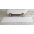 thumbnail image 1 of Better Trends 20" x 60" Premium Bathroom Runner Mat, 100% Cotton Tufted Bathroom Rug, Water Absorbent, Reversible Bath Mat Machine Washable (White) Lux Collection, 1 of 6
