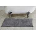 thumbnail image 1 of Better Trends 24" x 40" Premium Bathroom Rug Mat, 100% Cotton, Extra Soft Tufted Door Mat, Water Absorbent & Reversible Bath Mat (Gray) Lux Collection, 1 of 5