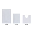 thumbnail image 1 of Better Trends Premium 3 Piece Bathroom Rug Set 100% Cotton, Extra Soft Tufted Bath Mat, Water Absorbent & Reversible Mat, White Lux Collection, 1 of 7