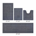 thumbnail image 1 of Better Trends Premium 4 Piece Bathroom Rug Set 100% Cotton, Extra Soft Tufted Bath Mat, Water Absorbent & Reversible Mat, Gray Lux Collection, 1 of 8