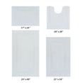 thumbnail image 1 of Better Trends Premium 4 Piece Bathroom Rug Set 100% Cotton, Extra Soft Tufted Bath Mat, Water Absorbent & Reversible Mat, White Lux Collection, 1 of 8
