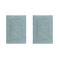 thumbnail image 1 of Better Trends Premium 2 Piece Bathroom Rug Set 100% Cotton, Extra Soft Tufted Bath Mat, Water Absorbent & Reversible Mat, Blue Lux Collection, 1 of 6