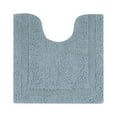 thumbnail image 1 of Better Trends 20" x 20" U-Shape Toilet Rug, 100% Cotton Tufted Bathroom Rug, Contour Mat, Water Absorbent, Reversible, Machine Wash (Blue) Lux Collection, 1 of 6