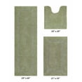 thumbnail image 1 of Better Trends Premium 3 Piece Bathroom Rug Set 100% Cotton, Extra Soft Tufted Bath Mat, Water Absorbent & Reversible Mat, Sage Lux Collection, 1 of 7