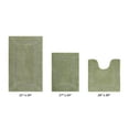 thumbnail image 1 of Better Trends Premium 3 Piece Bathroom Rug Set 100% Cotton, Extra Soft Tufted Bath Mat, Water Absorbent & Reversible Mat, Sage Lux Collection, 1 of 7