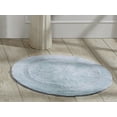 thumbnail image 1 of Better Trends Round Bath Mat 30" Diameter Elegant Reversible Bath Rug, Extra Soft Cotton for Ultimate Comfort, Absorbent, Ideal for Half Baths and Powder Rooms, (Blue) Lux Collection, 1 of 6