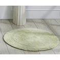 thumbnail image 1 of Better Trends Round Bath Mat 30" Diameter Elegant Reversible Bath Rug, Extra Soft Cotton for Ultimate Comfort, Absorbent, Ideal for Half Baths and Powder Rooms, (Sage) Lux Collection, 1 of 6