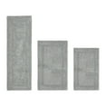 thumbnail image 1 of Better Trends Luxury Bath Rug 3 Piece Set 100% Cotton Tufted Bathroom Rug Water Absorbent, Reversible Machine Washable Runner Mat for Bathroom Floor Decor, Tub, Laundry Room Silver Lux Collection, 1 of 4
