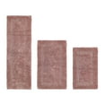 thumbnail image 1 of Better Trends Luxury Bath Rug 3 Piece Set 100% Cotton Tufted Bathroom Rug Water Absorbent, Reversible Machine Washable Runner Mat for Bathroom Floor Decor, Tub, Laundry Room Pink Lux Collection, 1 of 4