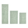 thumbnail image 1 of Better Trends Luxury Bath Rug 3 Piece Set 100% Cotton Tufted Bathroom Rug Water Absorbent, Reversible Machine Washable Runner Mat for Bathroom Floor Decor, Tub, Laundry Room Dark Sage Lux Collection, 1 of 4