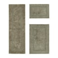 thumbnail image 1 of Better Trends Luxury Bathroom Rug 3 Piece Set 100% Cotton Tufted Bath Rug Water Absorbent, Reversible Machine Washable Bathmat Decor, Laundry Room Beige Lux Collection, 1 of 4