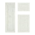 thumbnail image 1 of Better Trends Luxury Bathroom Rug 3 Piece Set 100% Cotton Tufted Bath Rug Water Absorbent, Reversible Machine Washable Bathmat Decor, Laundry Room Ivory Lux Collection, 1 of 4