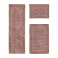 thumbnail image 1 of Better Trends Luxury Bathroom Rug 3 Piece Set 100% Cotton Tufted Bath Rug Water Absorbent, Reversible Machine Washable Bathmat Decor, Laundry Room Pink Lux Collection, 1 of 4