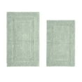 thumbnail image 1 of Better Trends Luxury Bathroom Rugs 2 Piece Set 100% Cotton Extra Soft Tufted Bath Rug Water Absorbent, Reversible Washable for Bathroom, Laundry Room 21”x34”|24”x40” Dark Sage Lux Collection, 1 of 4