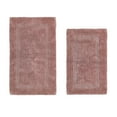 thumbnail image 1 of Better Trends Luxury Bathroom Rugs 2 Piece Set 100% Cotton Extra Soft Tufted Bath Rug Water Absorbent, Reversible Washable for Bathroom, Laundry Room 21”x34”|24”x40” Pink Lux Collection, 1 of 4