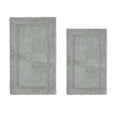 thumbnail image 1 of Better Trends Luxury Bathroom Rugs 2 Piece Set 100% Cotton Extra Soft Tufted Bath Rug Water Absorbent, Reversible Washable for Bathroom, Laundry Room 21”x34”|24”x40” Silver Lux Collection, 1 of 4
