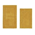 thumbnail image 1 of Better Trends Luxury Bathroom Rugs 2 Piece Set 100% Cotton Extra Soft Tufted Bath Rug Water Absorbent, Reversible Washable for Bathroom, Laundry Room 21”x34”|24”x40” Yellow Lux Collection, 1 of 4