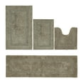 thumbnail image 1 of Better Trends Luxury Bathroom Rugs 4 Piece Set 100% Cotton Soft Bath Rug Water Absorbent, Reversible, Machine Washable for Bathroom Decor Toilet Base Contour, Runner Mat Beige Lux Collection, 1 of 4