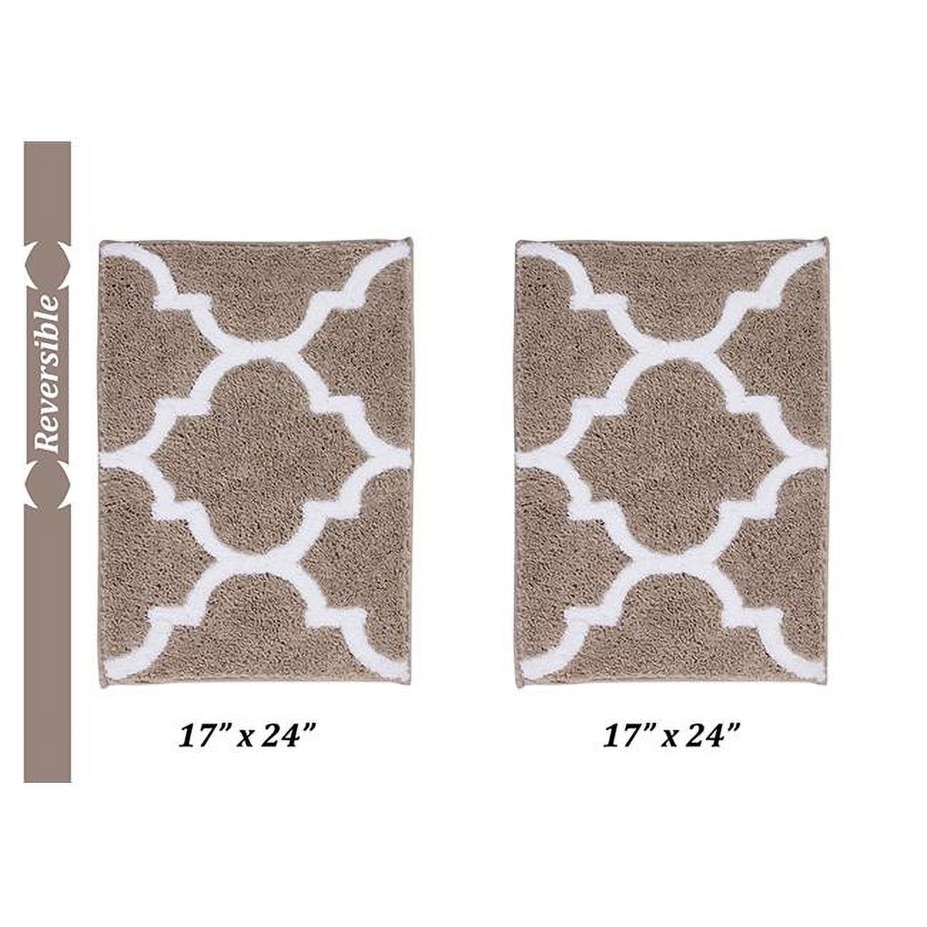 Polyester Bath Rug Better Trends Marrakesh Collection 100% Polyester Bath Rug Set in Beige ...