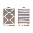 thumbnail image 1 of Better Trends 17" x 24" Bathroom Rugs 100% Polyester Soft Water Absorbent Non Slip Bath Mat Machine Washable Rug Marrakesh Collection - Beige, 1 of 6