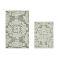 thumbnail image 1 of Better Trends 2 Piece Bathroom Rug Set 100% Cotton Extra Soft Tufted Bath Rug Water Absorbent Non-Slip Bath Mat Machine Washable (Sage) Medallion Collection, 1 of 7