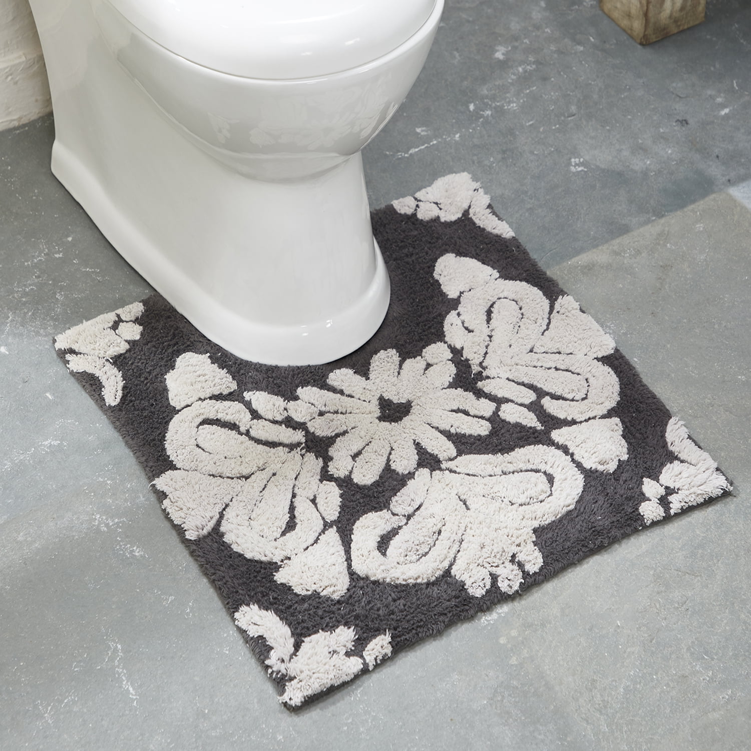 Better Trends Medallion Set 2pc Set Bath Rug 21-in x 34-in Beige/Natural  Cotton Bath Rug in the Bathroom Rugs & Mats department at