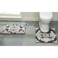 thumbnail image 1 of Better Trends 2 Piece Bathroom Rug Set 100% Cotton Extra Soft Tufted Bath Rug Water Absorbent Non-Slip Bath Mat Machine Washable (Charcol) Medallion Collection, 1 of 8