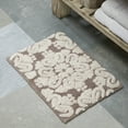 thumbnail image 1 of Better Trends 24" x 40" Bathroom Rugs 100% Cotton Soft Water Absorbent Non Slip Bath Mat Machine Washable Rug (Beige) Medallion Collection, 1 of 6