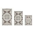 thumbnail image 1 of Better Trends 3 Piece Bathroom Rug Set 100% Cotton Extra Soft Tufted Bath Rug Water Absorbent Non-Slip Bath Mat Machine Washable (Beige) Medallion Collection, 1 of 8