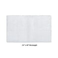thumbnail image 1 of Better Trends Bath Room Rugs Tufted 100% Polyester 24" x 40" Bath Rug, Water Absorbent Non-Slip Bath Mat Machine Washable Micro Plush Collection - White, 1 of 3